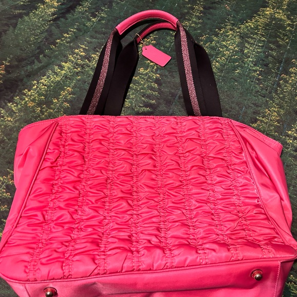 Pink Ruffled Coach Shoulderbag - Picture 2 of 3